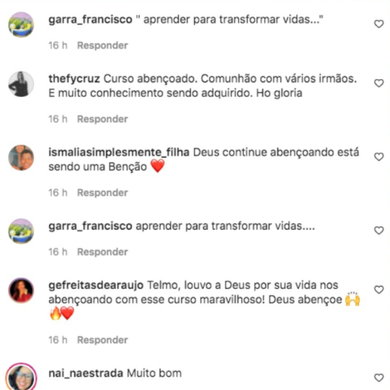 Testemunho de alunos