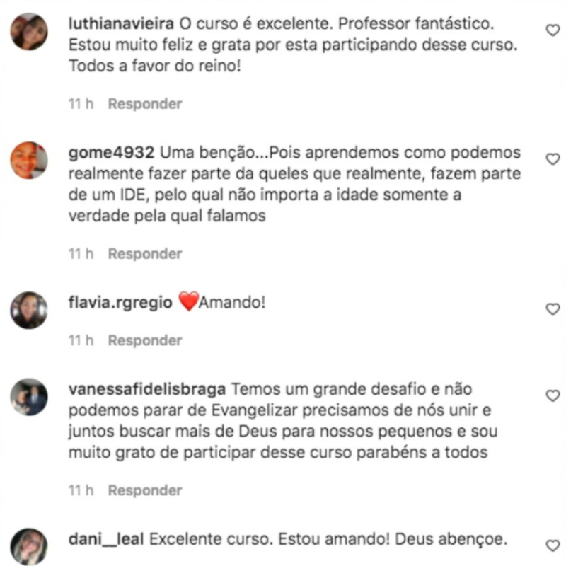 Testemunho de alunos